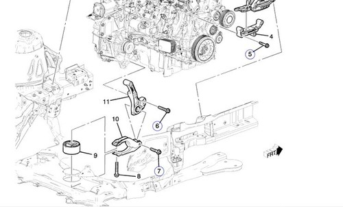 GENUINE NEW HOLDEN CRUZE 2018-2018 1.6L PETROL ENGINE MOUNTING - Picture 2 of 3