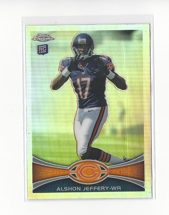 2012 Topps Chrome Refractor #62 Alshon Jeffery Rookie Bears Eagles