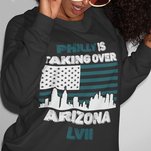 Philly Is Taking Over Philadelphia Sweater Philly Sweatshirt Eagles Football - Picture 2 of 10