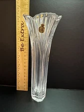 Vintage 24% Lead Crystal Bud Vase Bavaria West Germany 8" Tall