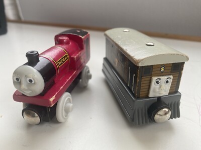 Thomas And Friends Rheneas Toby Wooden Railway Train Toy Lot Learning Curve