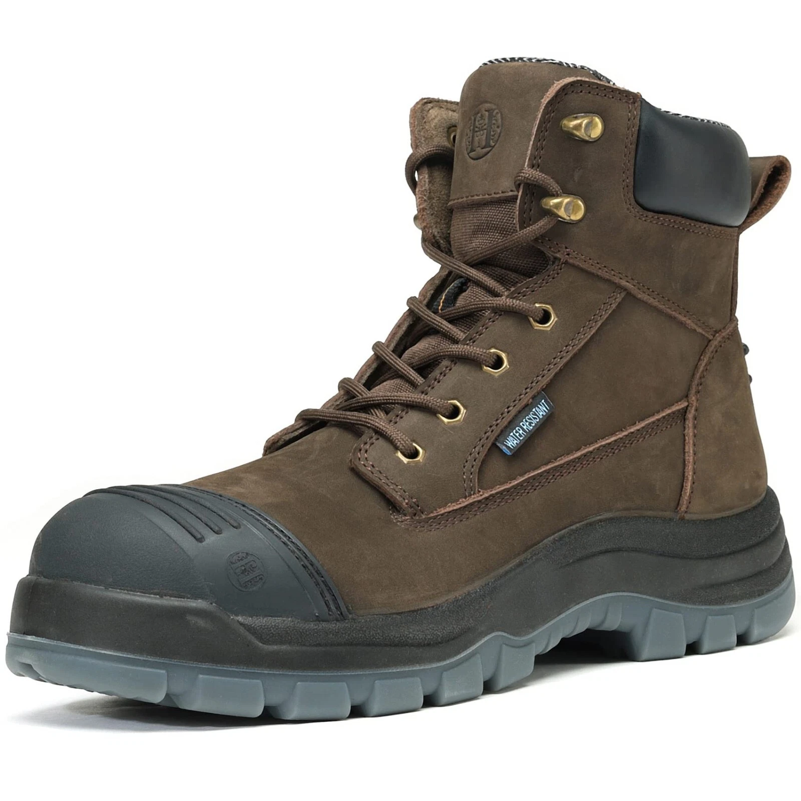 EH Comp Toe Waterproof Safety Working Shoes, Non-Slip Puncture-Proof Boots