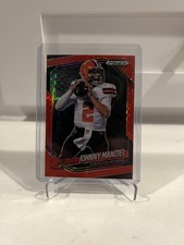 2025 Panini Prizm Black Johnny Manziel Red Power #/75 Browns