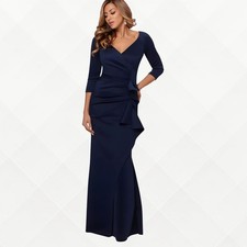 NWT Xscape Midnight Blue Scuba Gown – Size 16 - WDS-100023