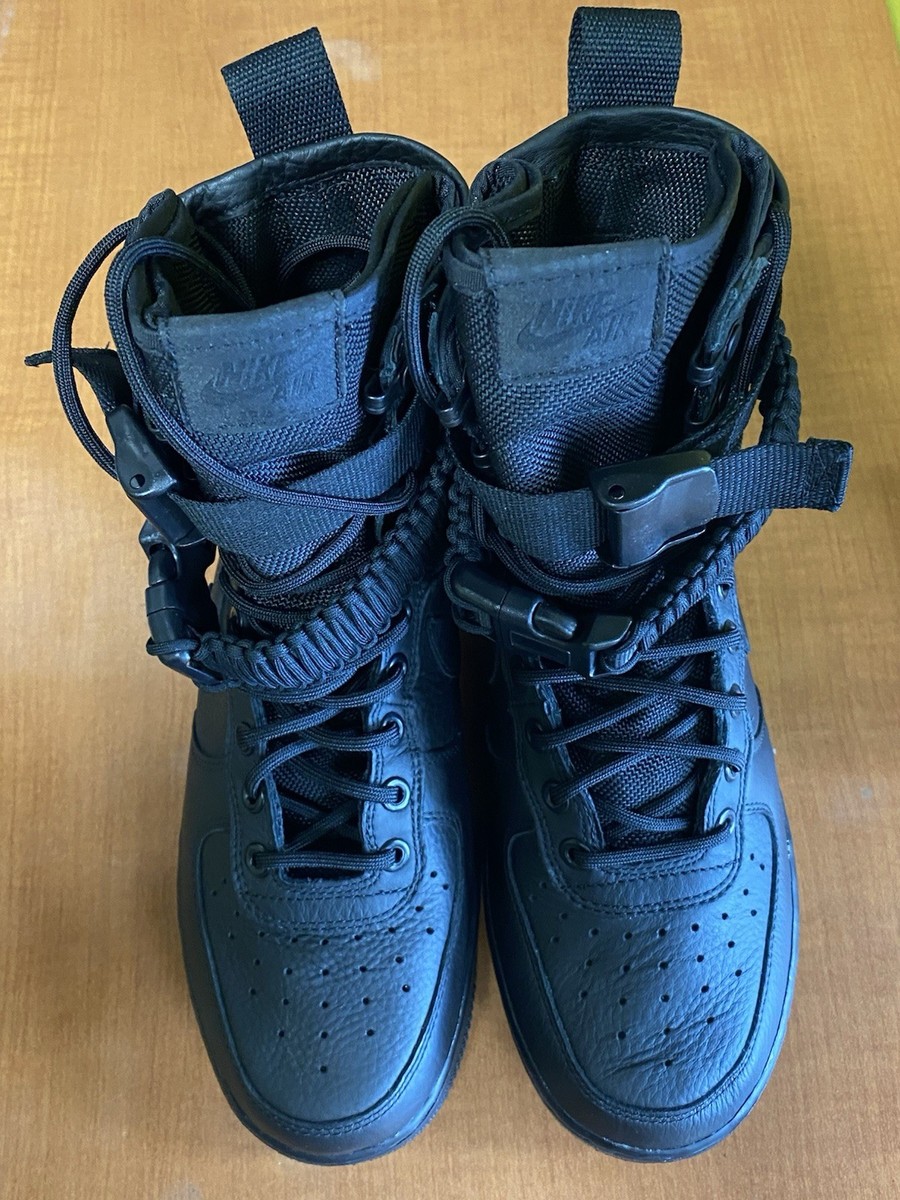 Size 7 - Nike SF Air Force 1 Triple Black for sale online | eBay