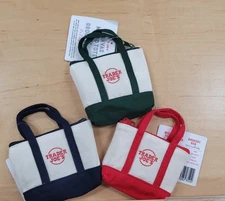 Set of 3 - Trader Joe's Micro Totes w/ Matching Grocery Bags - Red, Blue, Green