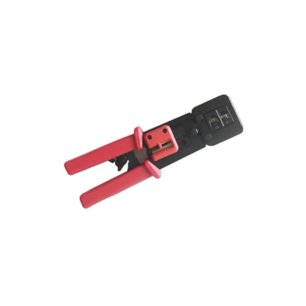 VIVOCH RJ45 Pass Through Network Cable Pliers, Multifunctional Perforated Crysta