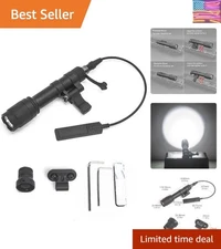 Durable 800 Lumens Tactical Flashlight with Push Button & Remote Pressure Switch