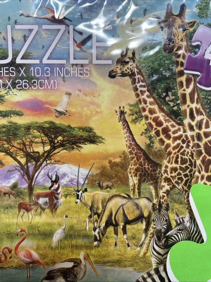 Cardinal 6 Puzzle Party Pack 48 Pcs Ech Wildlife, Horses, Dogs, Cats & More New - Image 3 of 4