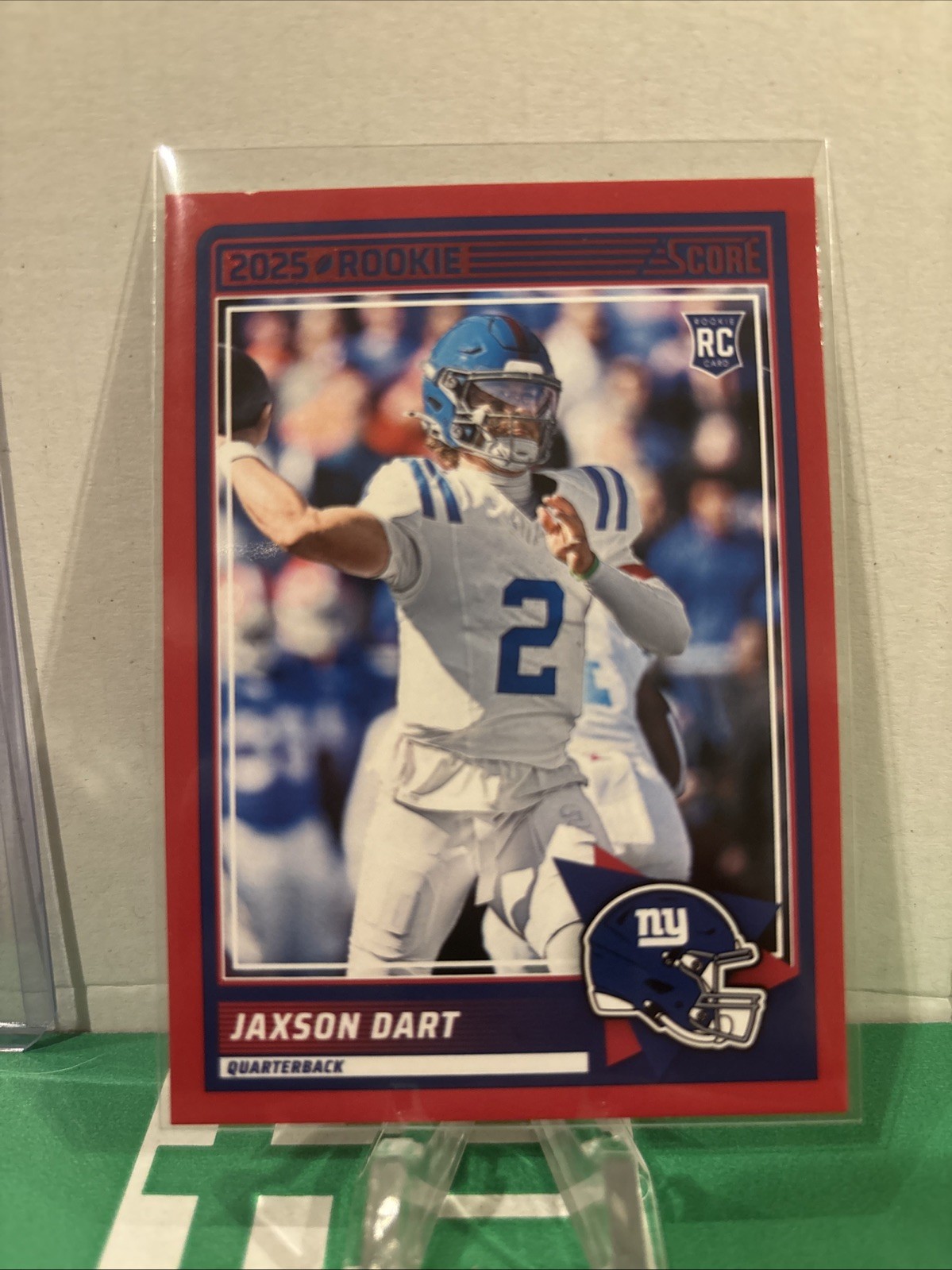 2025 Score Jaxson Dart Red Parallel RC #35