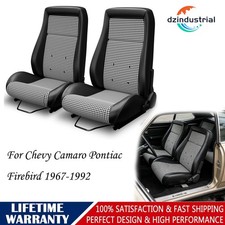 Pair Bucket Seats With Slider Kit For Chevy Camaro Pontiac Firebird 19671992 Pair Bucket Seats With Slider Kit For Chevy Camaro Pontiac Firebird 19671992