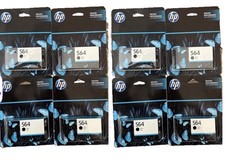 8 Pack Genuine HP 564 Black Ink Cartridge InkJet CB316WN Warranty Ends READ DISC