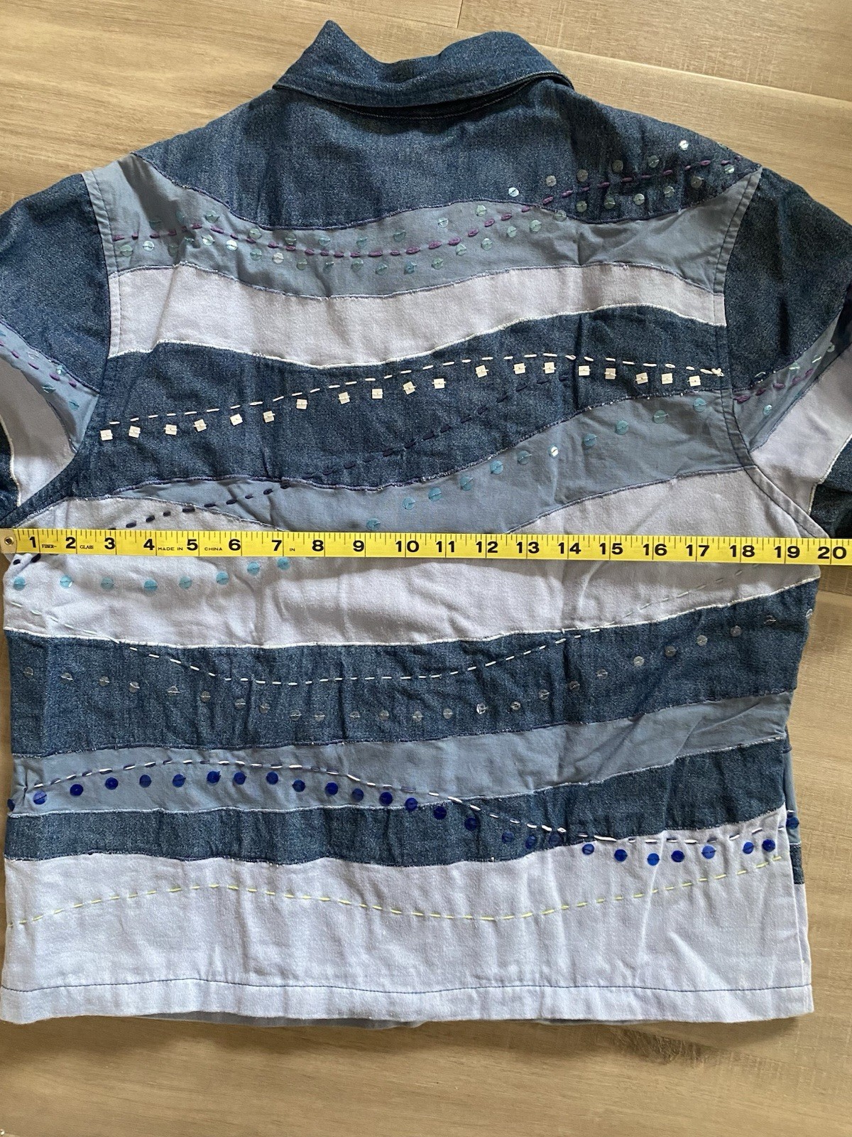 New Direction Embroidered Patchwork Jacket Size L… - image 6