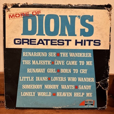 Dion - More of Dion's Greatest Hits Vinyl Lp Laurie Records LLP2022
