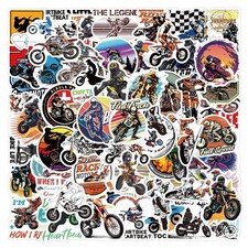 20pcs Random Motorcycle Moto Rider Motocross Dirt Bike Waterproof Stickers
