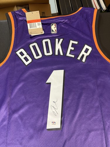 Devin Booker Autogramm Phoenix Suns Basketball Trikot signiert Psa Coa selten heiß - Bild 8 von 17