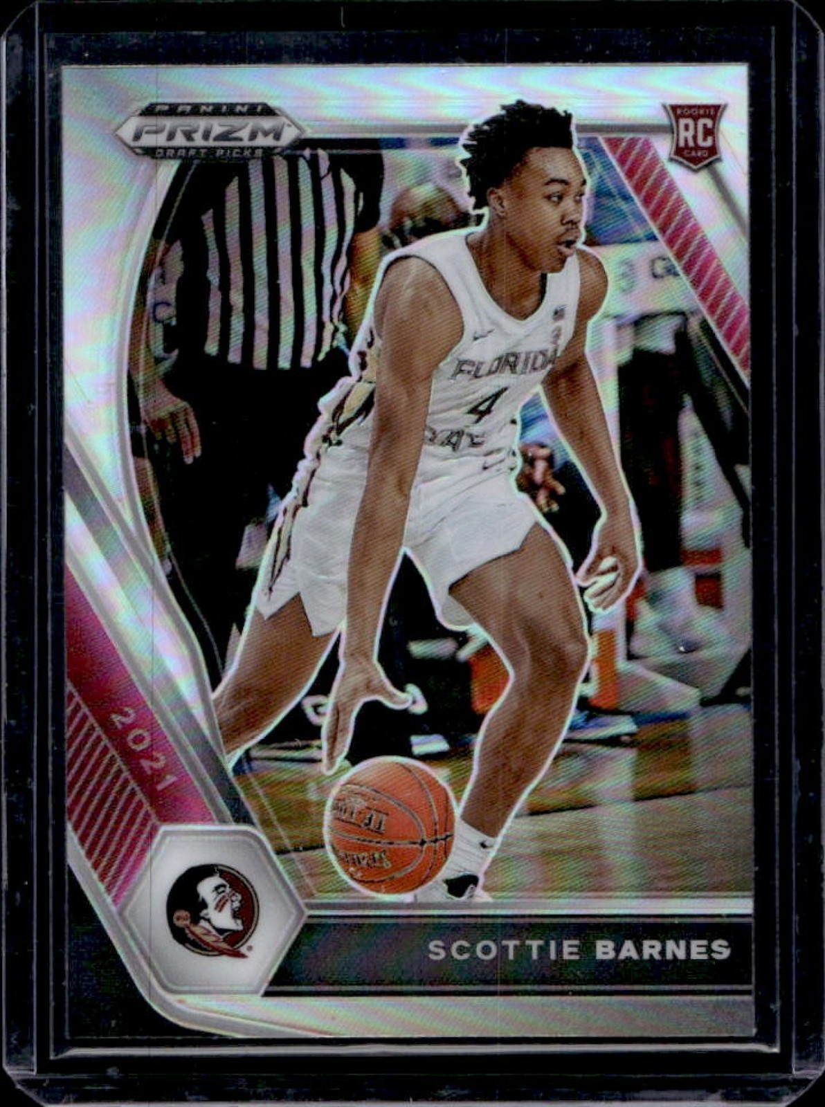 2021-22 Prizm Draft Picks Scottie Barnes RC Silver VAR #6b Seminoles