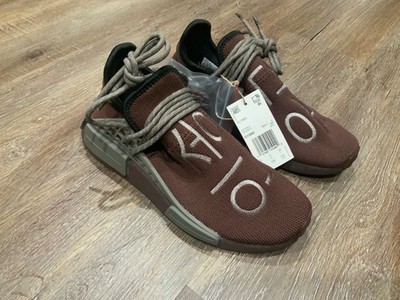 New Adidas NMD Human Race x Pharrell Williams Brown GY0090 Mens - 5.5 / Wmn-  7