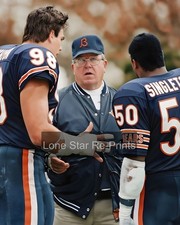 Buddy Ryan Mike Singletary & Dan Hampton Chicago Bears   8x10 Reprint