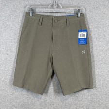NWT Hurley Men's Heathered Walkshorts Quick Dry 4-Way stretch Hybrid SZ 28