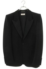 SAINT LAURENT PARIS Size: 50 758219 Y7E63 Peak lapel tuxedo jacket black DDU