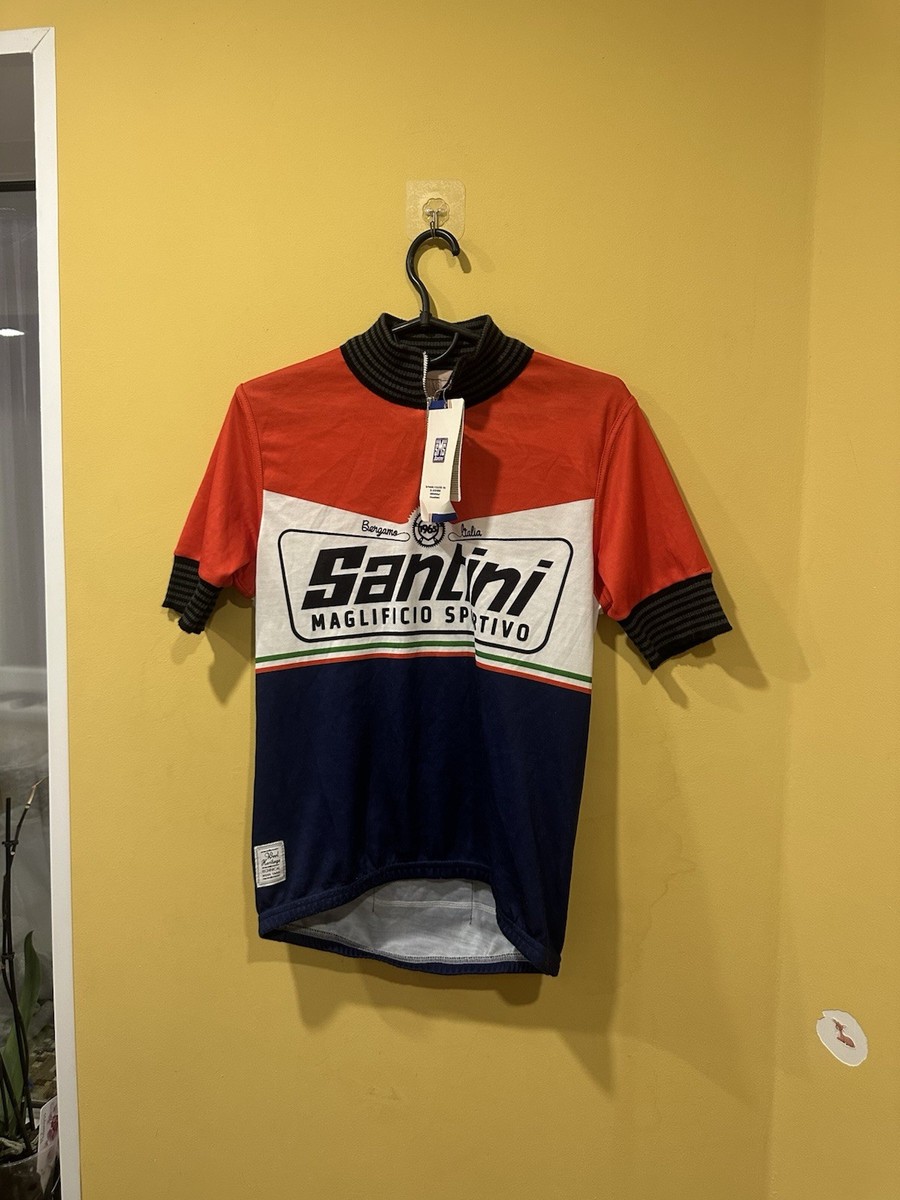 Santini Wool Heritage Cycling Jersey Men Multi Wool Short Sleeve 1