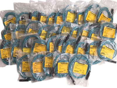 SEALED Turck RJ45 FKFDD 440-1.5M Female Ethernet Receptacle U-61793 Lot of 35