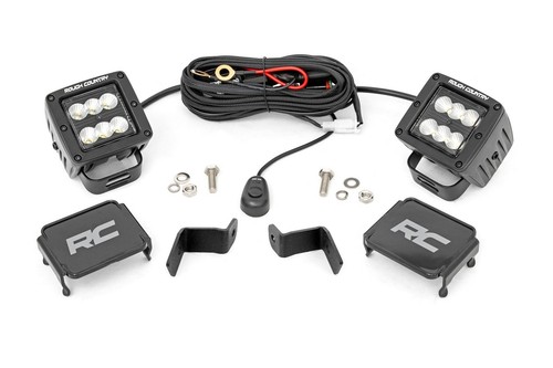 Rough Country 2" Flood LED Lower Windshield Ditch Kit for 14-25 F-150 - 71029