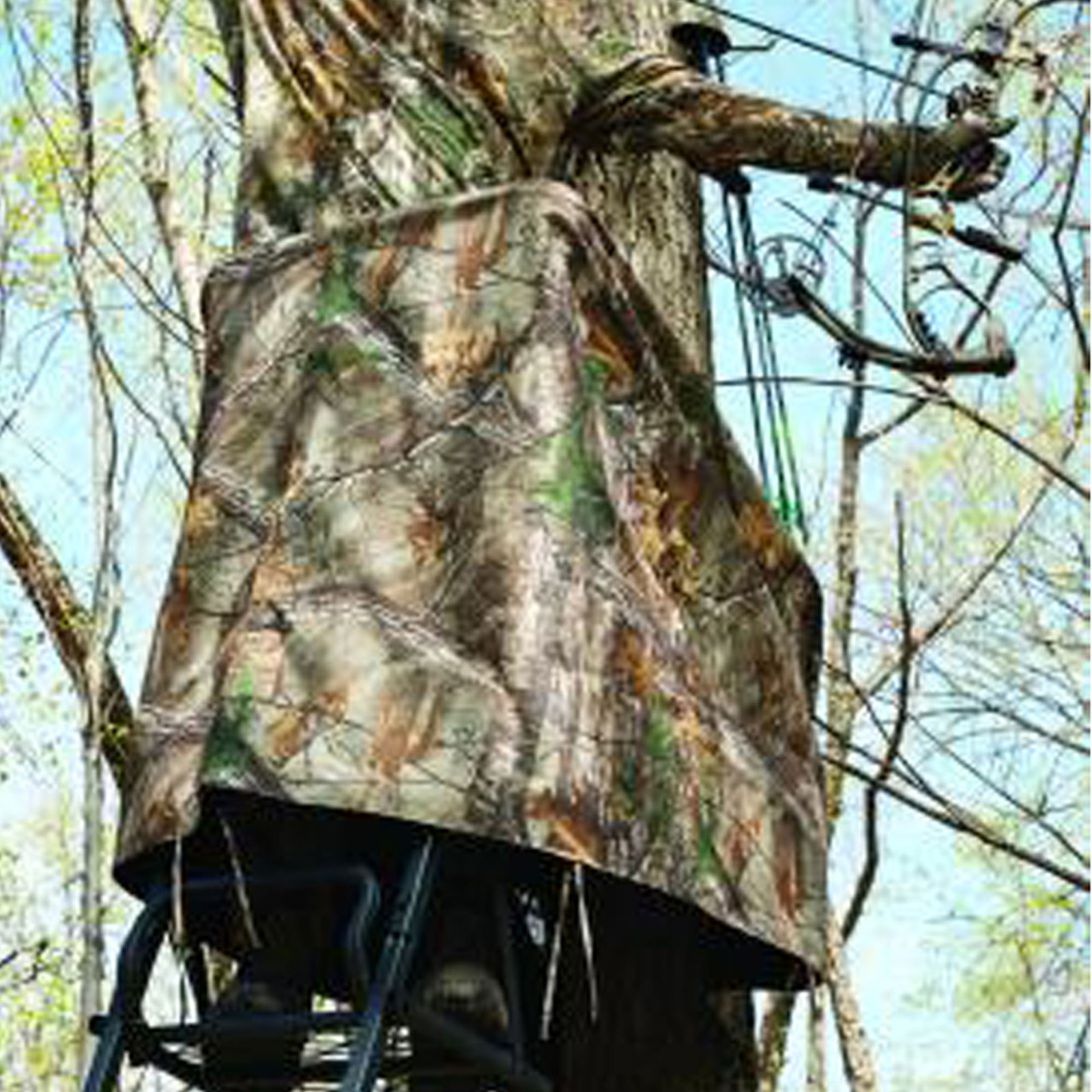 Hunter's Specialties Easy Fit Tree Stand Skirt - Mossy Oak DNA County