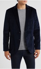 Abrigo deportivo Gruner 1949 Alfi de pana elástica azul marino talla 42R nuevo