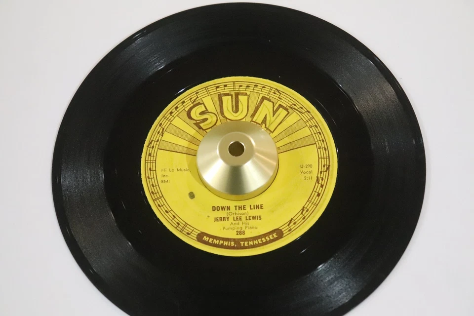 JERRY LEE LEWIS 45 Breathless / Down The Line SUN 288 Rockabilly 1958 - Image 2 of 4