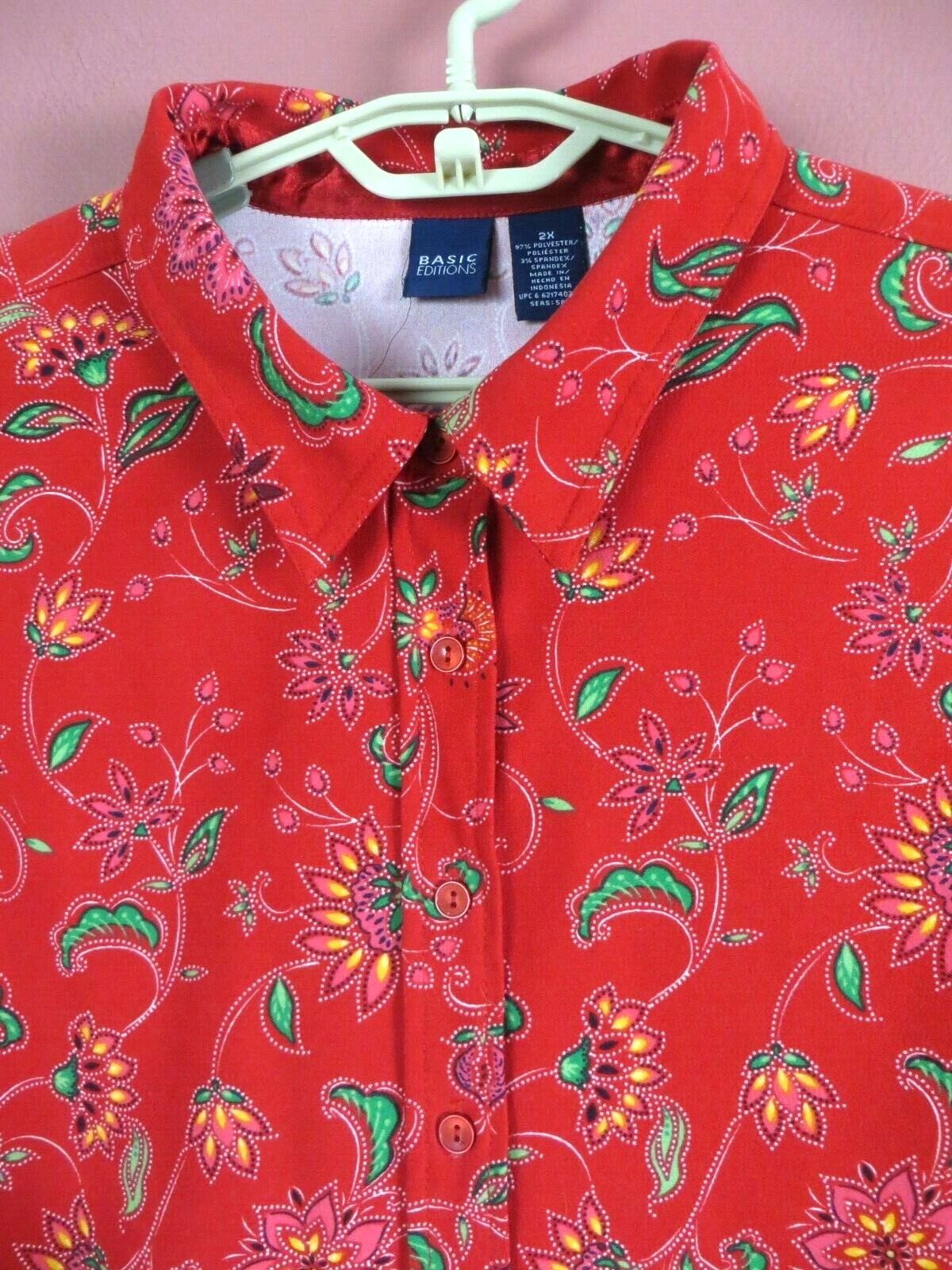 TB10617 BASIC EDITIONS Women's Polyester Shirt Lo… - image 6