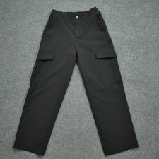 Zara Pants Womens Small Black Cargo Wide Leg Casual Lightweight