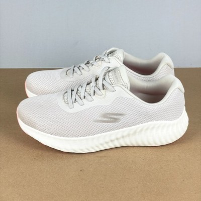 Skechers Go Run Now Calumet No Tie Running Shoes Womens 11 Natural Low Top