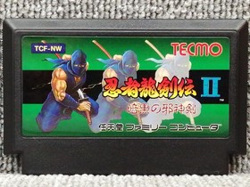TECMO Ninja Ryukenden II Dark Sword of Chaos Famicom Japanese Ver.