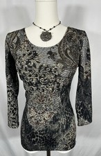 Vintage Y2K Mesh Stretch Top Size M Whimsigoth Y2K Fairy Grunge Witchy Vamp Alt