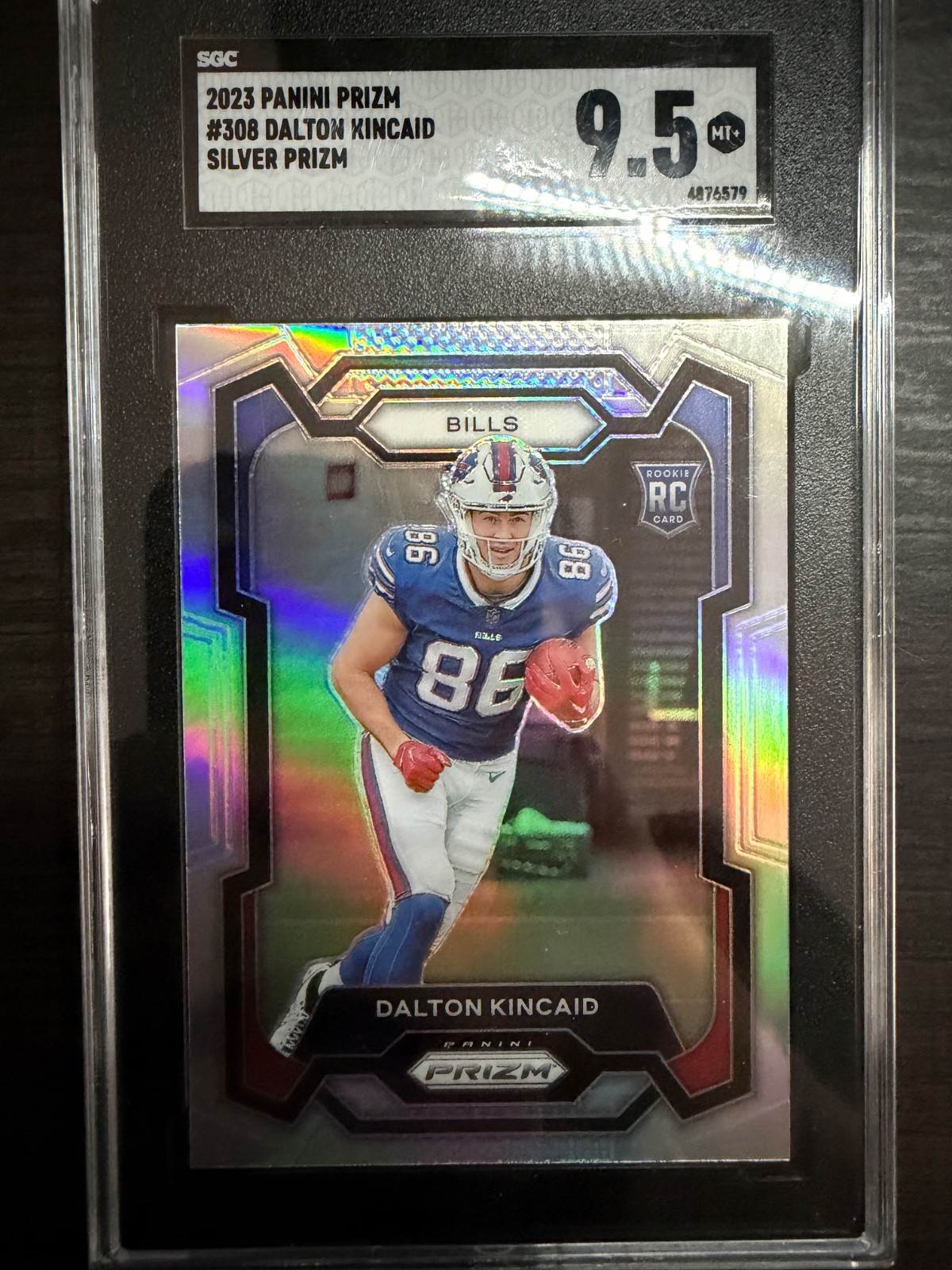 2023 Panini Prizm - Rookies Dalton Kincaid #308 Silver Prizm (RC) SGC 9.5