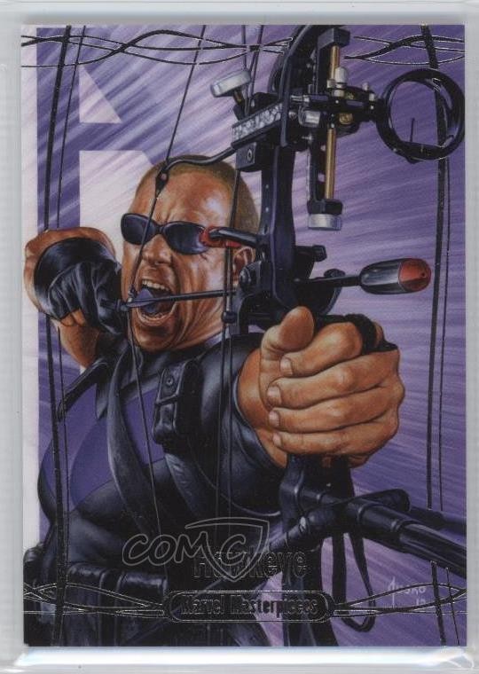 2016 Upper Deck Marvel Masterpieces 1320/1499 Level 2 Hawkeye #55 c6z