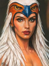 original drawing 18 x 24 cm 152AO artwork pastel realism female portrait