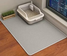 Cat Litter Mat Waterproof Double Layer Pet Litter Box Mat Pet Toilet Cat Mat