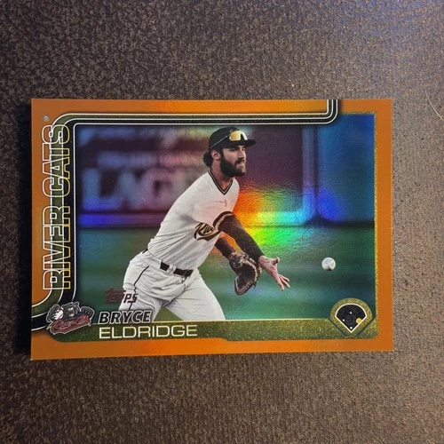 2025 Topps Pro Debut Bryce Eldridge Orange Foil Refractor 25/25 PD-196 Giants