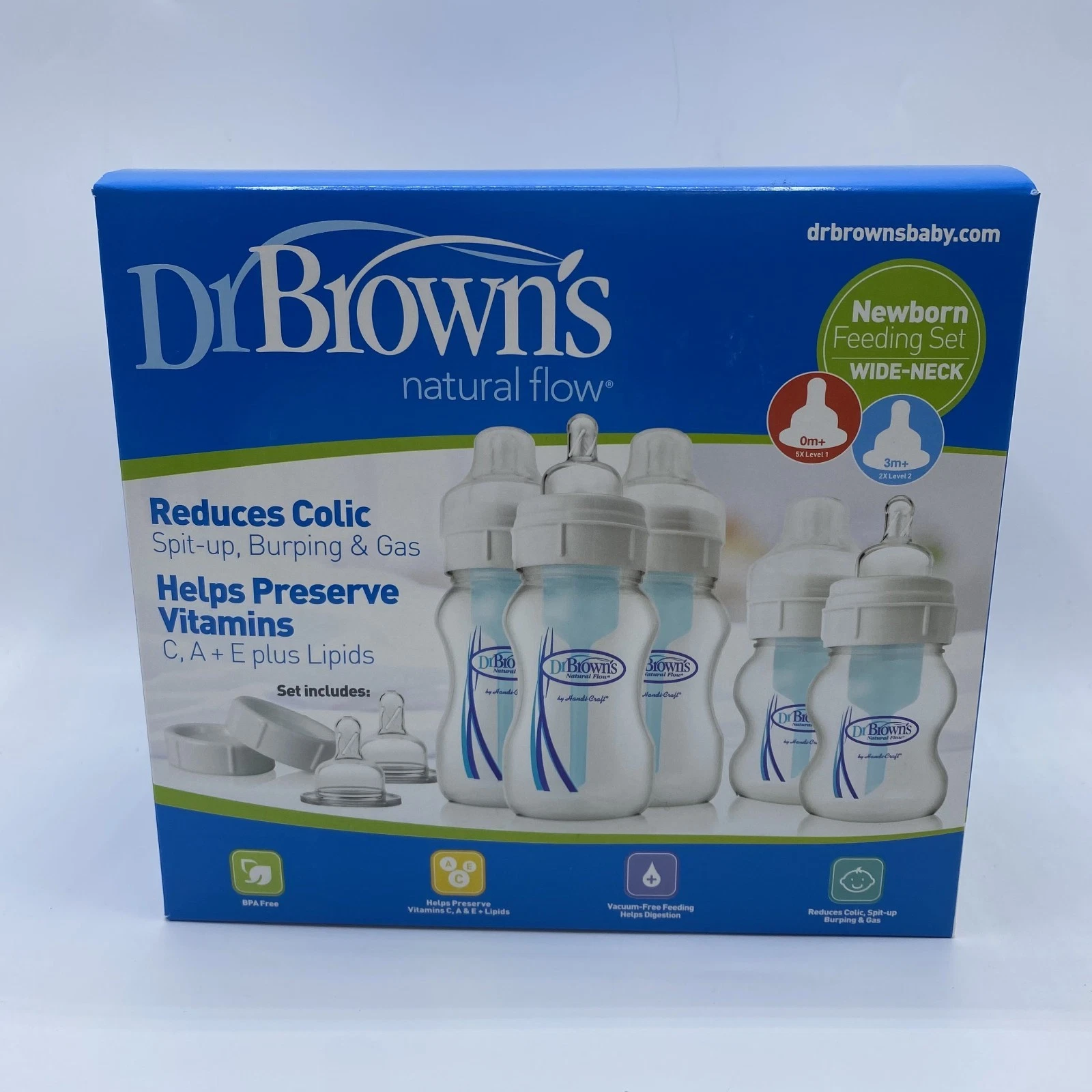 Dr Brown’s Options+ Anti-Colic 270ml Five Pack
Opens in a new window or tab