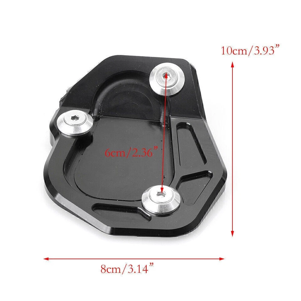 Almohadilla de extensión de placa de ampliación de soporte lateral para BMW R1200 R NINE T 2017 Foto 3 de 4