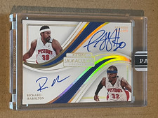 2022-23 IMMACULATE DUAL AUTOGRAPHS ON CARD RICHARD HAMILTON RASHEED WALLACE 1/1