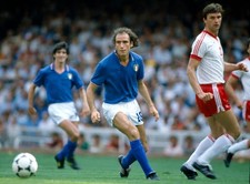 1982 World Cup Finals in Spain Semi-Final Italy 2 v Poland 0 in Ba- Old Photo 1