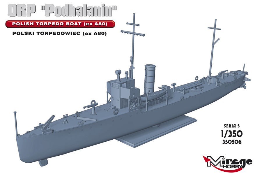 Mirage Hobby 350506 - 1:350 Orp Podhalanin Polish Torpedo Boat (Exa80 - New