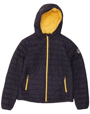 North Sails Mens Hooded Padded Jacket UK 38 Medium Navy Blue Polyamide RY01