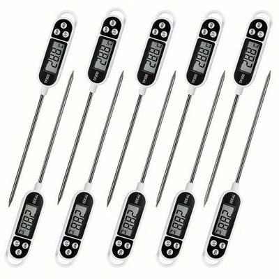 1-10P Digital Kitchen Food Thermometer TP300 Water Oil Oven BBQ Probe