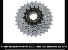 NEW 7 SPEED CASSETTE 12/24T , NICKEL,SUN RACE MULTI SPEED BICYCLES