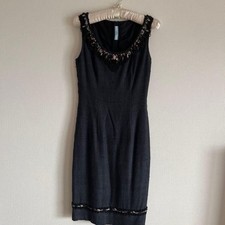 PRADA Pre-Owned Sleeveless Dress Bead Embroidery 38
